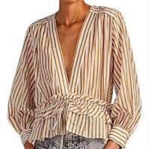 Robert Rodriguez Mariel Stripe Blouse
